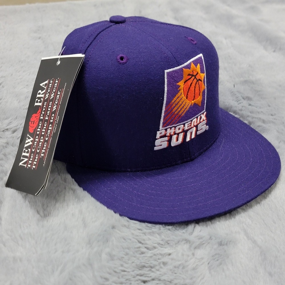Vintage Phoenix Suns Hat Cap Mens 7 Purple Wool NBA Basketball 5950 New Era